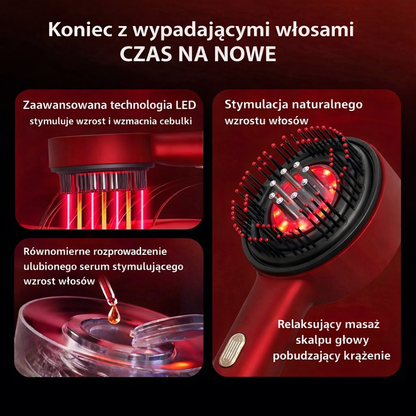 HairPro Clinic Brush™ – Szczotka do masażu skóry głowy, wspomaga wzrost włosów.