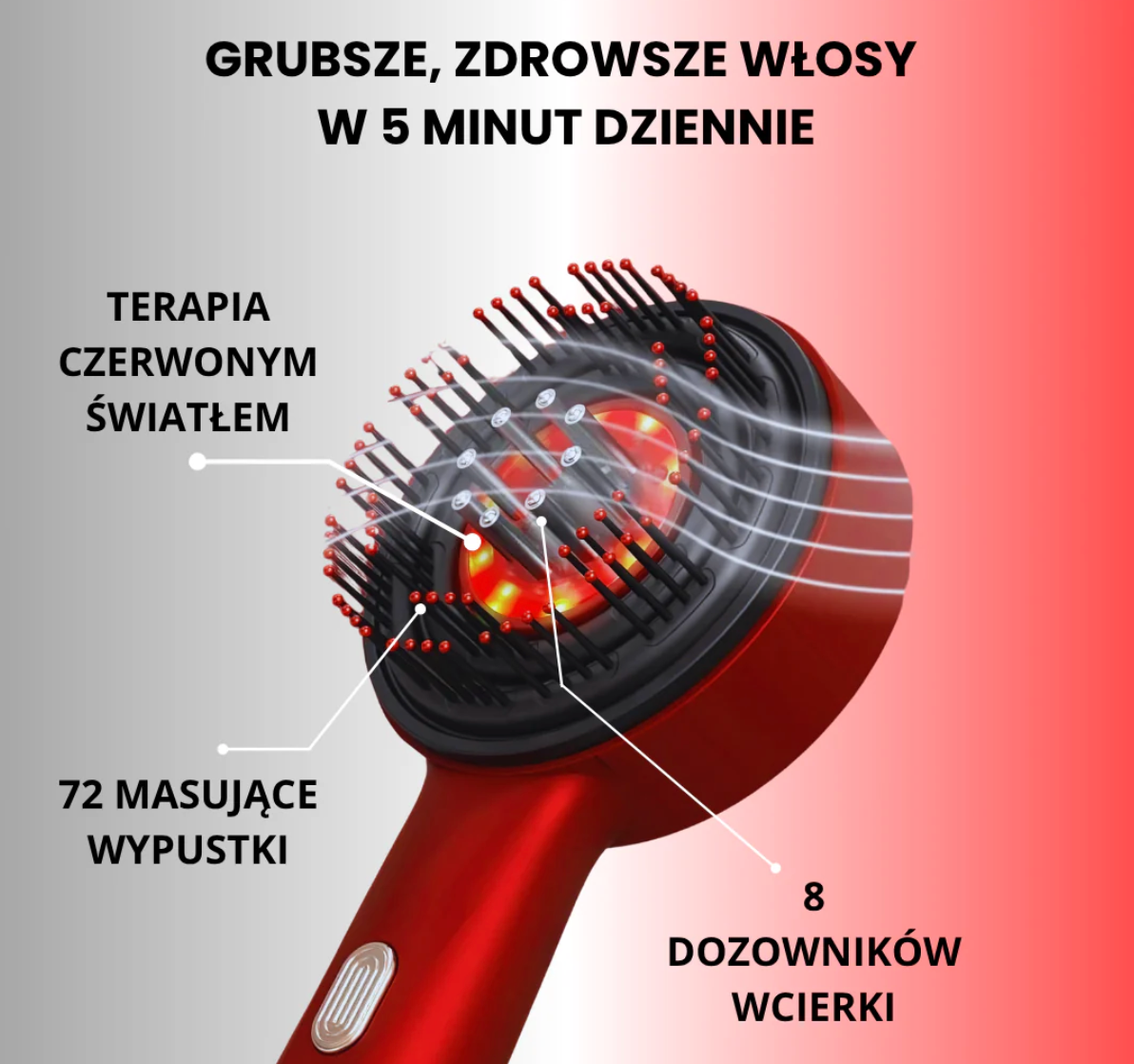 HairPro Clinic Brush™ – Szczotka do masażu skóry głowy, wspomaga wzrost włosów.