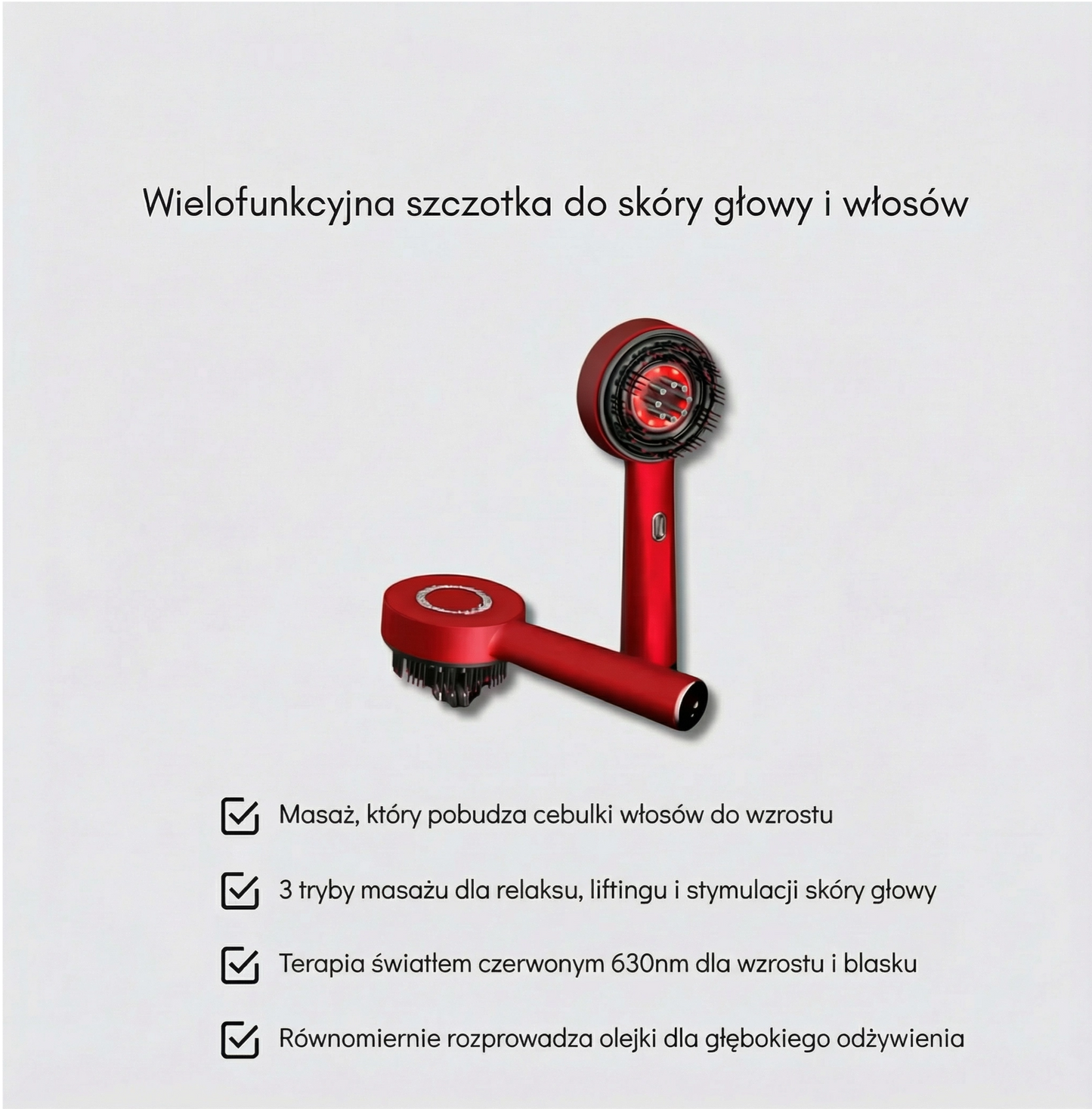 HairPro Clinic Brush™ – Szczotka do masażu skóry głowy, wspomaga wzrost włosów.